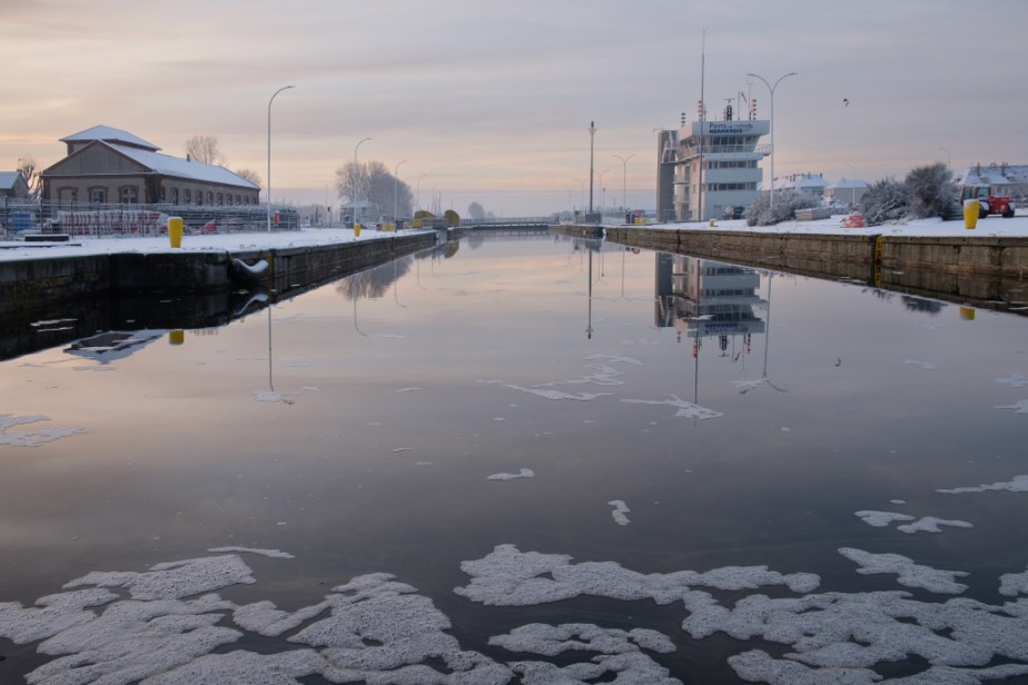 Ouistreham : sous la neige le sable&nbsp;(2)